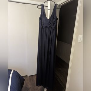 David's Bridal Marine Color Bridesmaid Dress